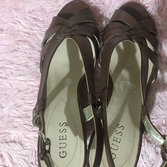 Guess Women Wedge Sandals Size 11M - Picture 5 of 16